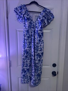 midi dress navy blue Boden Women's Eve Jersey Midi Dress in Blue